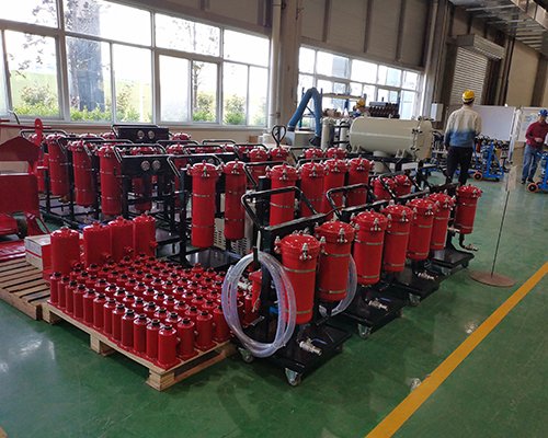 Services oil filter machine