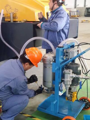 LYC-B Series High-precision Oil Filter Cart Usage scenarios 3