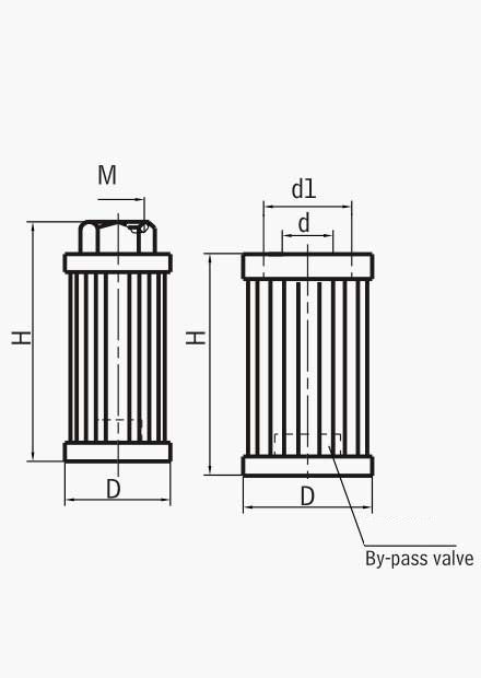 WU, XU Suntion Filter Series​ Schematic
