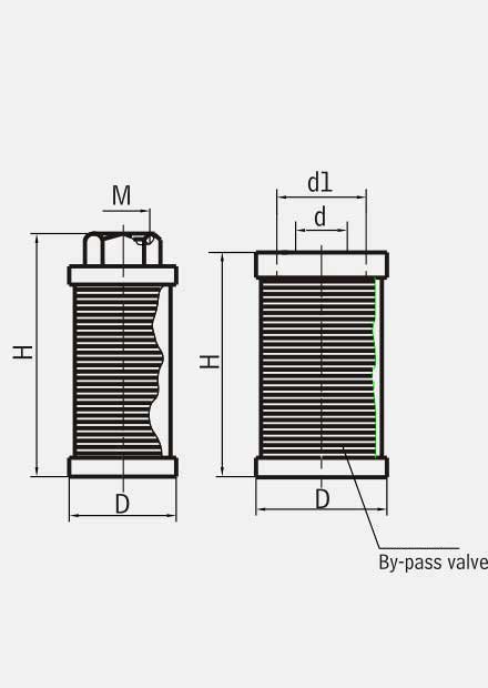 WU, XU Suntion Filter Series​ Schematic 1